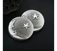 6Pcs/lot 15-25mm High-end Metal dot Oil Moon Stars Decorative Buttons Coat Windbreaker Jacket Shirt Suit Cuff Buttons C235-A-15mm