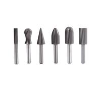 6pcs/lot 6mm 1/4" Hss Rotary Files Burr Drill