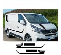 6Pcs/Lot Car Stickers, for Fiat Talento Tuning Accessories Camper Van Bonnet Side Custom Decor Stripes Graphics Vinyl Decals Car Side Skirt Stickers