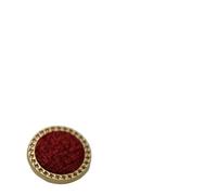 6pcs/lot Tweed Plaid Fabric Covered Metal Vintage Buttons Shank Patchwork Sewing Cardigan Clothes Garment for Crafts DIY Knitting Sewing(Red,18mm)
