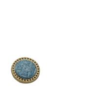 6pcs/lot Tweed Plaid Fabric Covered Metal Vintage Buttons Shank Patchwork Sewing Cardigan Clothes Garment for Crafts DIY Knitting Sewing(Blue,18mm)