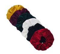 6pcs/lot Velvet Scrunchies Elastic Rubber Hair Bands Women Solid Headbands Ponytail Holder Rope Tie Accessories for Straight, Curly, and Kinky Hair(Color76PCS)