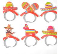 6pcs Lovely Cartoon Headbands Soft Comfortable Hair Hoop Youthful Accessory For Various Hairstyles And