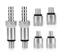 6pcs Lower Unit Gear Oil Pump Adapters, Lower Unit Pump Adapters Including Swivel Joints & Male Joints for Most Boat Outboard Motors Standard Bottles