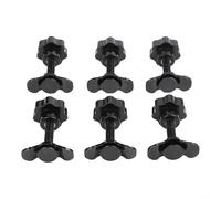 6pcs M8 Star Handle Screw Kit for Boat Rail Fixtures Airline Cargo Securing Rails and Aluminum Profile Rails in Marine Logistics and Fleet Operations (M8×60mm)