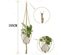 6PCS Macrame Plant Hanger for Indoor and Outdoor Use, Sturdy Hemp Rope Basket Holders for Flower Pots and Garden Decor