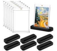 6PCS Magnetic Card Holder for Trading Cards Stand Display Transparent