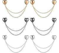 6PCS Magnetic Clothing Clips, Multi-Function Magnetic Pinless Clothing Clips, Hem Shawl T-Shirt Hem Shirt Sleeve Magnetics Seam Free Fastening Decoration Buckle for Women Scarves Hijab Trousers Cuff