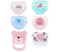 6Pcs Magnetic Dummy for Reborn Dolls, Reborn Dolls Accessories Baby Born Dummy Simulation Magnetic Pacifier Toy, for Re-Born Baby Simulation Born Accessories Gift Boys Girls