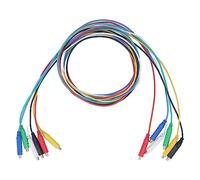 6PCS Magnetic Jumper Wires, 30V AC 5A 20AWG Magnetic Test Leads 39.4 Inch Conductor Silicone Soft Electronic Testing Wires for Thermostats Control Panels Sensor