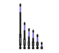 6PCS Magnetic Screwdriver Bits Non-Slip Shockproof Phillips Impact Bits Hex Shank Alloy Steel Bits Suitable for Tools