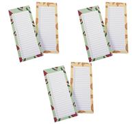 6pcs Magnetic Shopping List Notepads with Strong Magnet | Visible Reminders with Fruit Design, Suitable for Meal Planners and Women, Seasonal Holiday Use, Flexible Scheduling