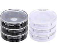 6pcs Magnetic Single Color Eyeshadow Cases, it is a cosmetics organizer, Professional Grade for Daily Performance, Essential Accessory for Practice and Learning