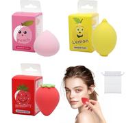 6Pcs Makeup Sponge with 3 small yarn bags, Small Beauty Sponge Blender Set, Reusable Makeup Blenders and Sponges Set for Foundation, Powder, Concealer Highlight,and Eye Shadow, Puffs and Wedges