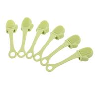 6pcs Manual Silicone Face Cleansing Brush for Pore Cleaning Green | Deep Cleansing, Exfoliating Scrub, Compact Storage, Suitable for Skin Types, Home Shower Use