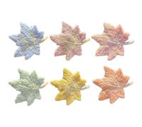 6pcs Maple Leaf Fabric Barrette Hair Clip for Autumn Party Outfits | Elegant Chic Accessory for Bangs and Hair Strands, Suitable for Photo Shoots, Thanksgiving, Festive Styling and Long Wear