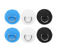 6pcs Marine-grade D Ring Buckle Set for Paddle Boards and Kayaks | PVC Metal Stainless Steel Parts, Reduces Movement, for Bungee Cords, Water Sports, Sup Touring Random Color