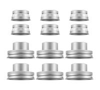 6PCS Mason Jar Shaker Lids,Stainless Steel Spice Lid with Silicone Seal for Cocktail,Dredge Flour,Mix Spices,Sugar,Salt,Peppers and More or Shake Drinks Cocktail for Regular Mouth Jar(6pcs)