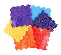 6pcs Massage Sensory Mats, Fun Rainbow Set of Sensory Mat Assorted Pattern Sensory Play Mats for Floor Massage Mat for Kids Baby Game Mat