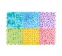 6Pcs Massage Sensory Puzzle Mats Kids and Adults-12in Orthopedic Game Mat for Sensory Play-Jigsaw Interlocking Floor Mats for Kids Playroom(6-piece set-1)