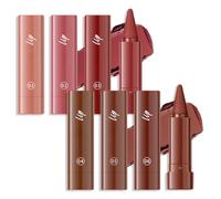 6PCS Matte Lip Liner and Lipstick Set, Lipliner & Lipstick Combo, Long Lasting Waterproof Gradient, Smudge-Proof Nude Lipsticks, Lipsticks for Older Women Mini Lip Makeup, Set1
