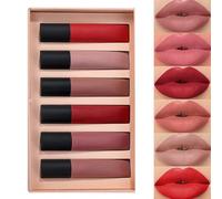 6pcs Matte Liquid Lipstick Makeup Lip Glazes Delicate Lip Gloss Natural Lip Tints Makeup For Everyday Wear