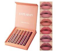 6PCS Matte Liquid Lipstick Makeup Set Matte liquid Long-Lasting and Waterproof Wear Non-Stick Cup Lip Gloss Great Choice and Gift for Woman Girls (B)