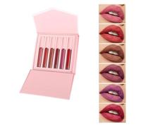 6pcs Matte Liquid Lipstick None Stick Cup Not Fade Lip Gloss Delicate Beauty Essential For Everyday Wear