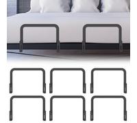 6PCS Mattress Fixing Bracket Non-slip Adjustable Mattress Stop Mattress Bracket Bed Mattress Retainer Bar Metal Mattress Slide Stopper Mattress Holder in Place to Keep Mattress topper from Sliding