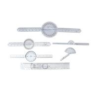 6PCS Medical Spinal Goniometer Angle Protractor Angle Ruler, Medical Goniometer Set Joint Range of Motion Measuring Tool with Clear Scale for Physical Therapists Students