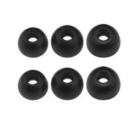 6Pcs Memory Foam Earbuds Replacement Compatible with Jabra Elite 75t 65t Earphones Memory Foam Ear Tips Accessories Black
