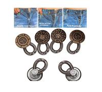 6PCS Men/Women Expanderas Jeans Pants Instant Fix Waist Extender Metal Button