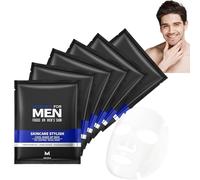 6PCS Mens Face Mask Set,Face Masks for Men,Skincare Gift Set for Men,Mens Facial Care Kit,Anti Aging Face Mask,Sheet Face Masks Multipack,Friendly to All Skin,Refreshing & Oil Control,Hydrating Sheet