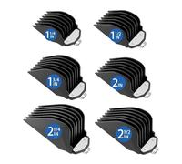 6Pcs Metal Clip Clipper Guards，Compatible for WAHL， | ,1.25-2.5 Inch Premium Cutting Guide Comb, Trimmer Attachments for Various Haircut