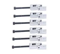 6PCS Metal Guitar Tremolo Saddles, Double Locking System String Saddle for Floyd Rose Electric Guitar Bridge