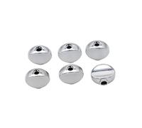 6pcs Metal Guitar Tuners Head Button Handle Button Small Concave Hand For Electric Guitar Gold/Sliver Guitar Parts(Silver)