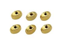 6pcs Metal Guitar Tuners Head Button Handle Button Small Concave Hand For Electric Guitar Gold/Sliver Guitar Parts(Gold)