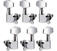 6Pcs Metal Guitar Tunings Key Machine Head String Tuners Replacement Guitar String Tunings Peg Guitar Accessory