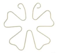 6pcs Metal Plant Supports Leaf-Shaped Design Sturdy Adjustable | Easy to install with flexible openings for pea bean ivy supports promotes vertical growth saves garden space
