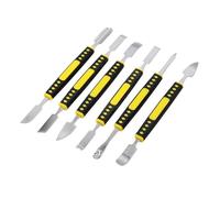 6Pcs Metal Pry Bars Set Electronic Repair Tools Kit Mini Dual Ends Opening Crowbars for Cell Phones, Tablets, Watches, Glasses, Laptops