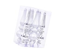 6Pcs Metallic Christmas Baubles Shatterproof Ball Hangings Ornament for Tree Wreath Holiday Tree Decoration Unbreakable Hanging Decoration