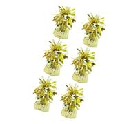 6Pcs Metallic Foil Balloon Weights Holder for Indoor Outdoor Celebrations Decorative Balloon Holders