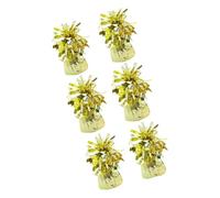 6Pcs Metallic Foil Balloon Weights Holder, Gold