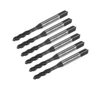 6pcs Metric Spiral Flute Thread Taps, M4 x 0.7 H2 Screw Threading Tap, Nitride Coated 6542 High Speed Steel Machine Tapping Tools for Machinist Repair