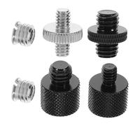 6pcs Mic Stand Screw Adapter for Microphone Thread Metal Mini