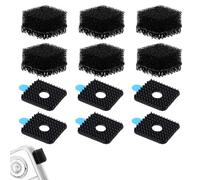 6pcs Mic Wind Muff for Insta360 X3 with 6pcs Magic Adhesive, Black Windscreen Foam Microphone Windshield Replacement Camera Windproof Sponge Video Accessories Compatible with Insta360 X3