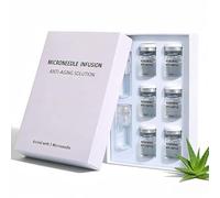 6PCS Micro Infusion System for Face, Microneedling Serum with Hyaluronic Acid & Collagen, 0.05mm Stamp Micro Needling Kit for Deep Hydration, Firming and Skin Care At Home