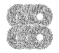 6Pcs Microfiber Mop Cloth Pad for Roborock Q Revo,Qrevo S,Qrevo Pro,Qrevo Master,Qrevo MaxV,QV35A,QV 35S,Qrevo S5V,Qrevo Edge S5A,Qrevo Curv,Saros 10R Robot Vacuum, Washable Mopping Cloth Accessories