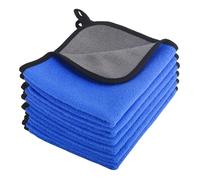 6PCS Microfibre Cloths, Car Cleaning Cloths, Car Care, Very Soft Polishing Cloth, Super Absorbent Drying Cloth, Lint Free Cleaning Towel for Household and Auto Washing, 30x40cm