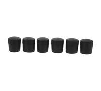 6Pcs Microphone Stand Foot Caps Black round Rubber 25mm Protectors